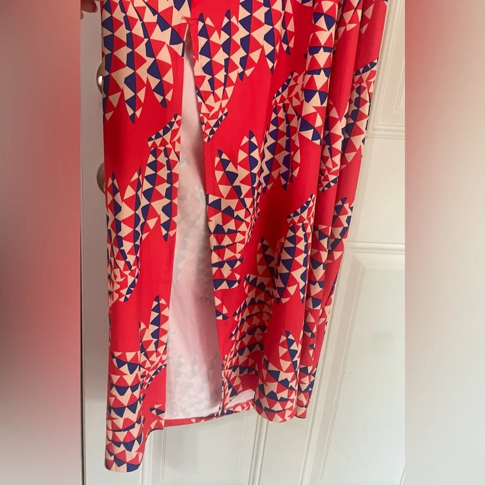 NEW Adidas Farm Rio Psychedelic Wave Red Orange Cut Out Dress Large Festival - Picture 7 of 14